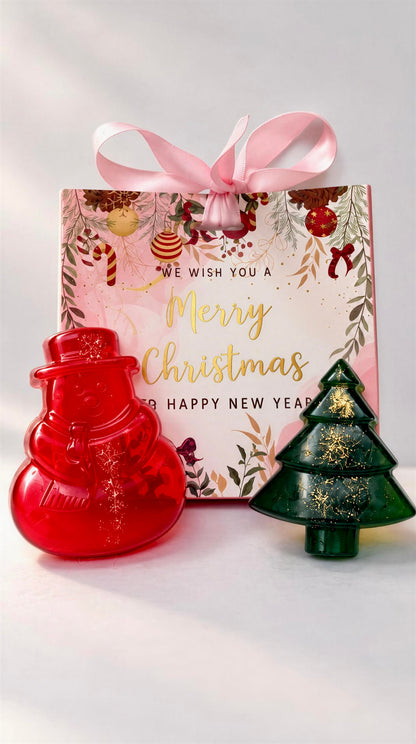 Limited-Edition Christmas Gift Body Care Set with Santa Claus Soap