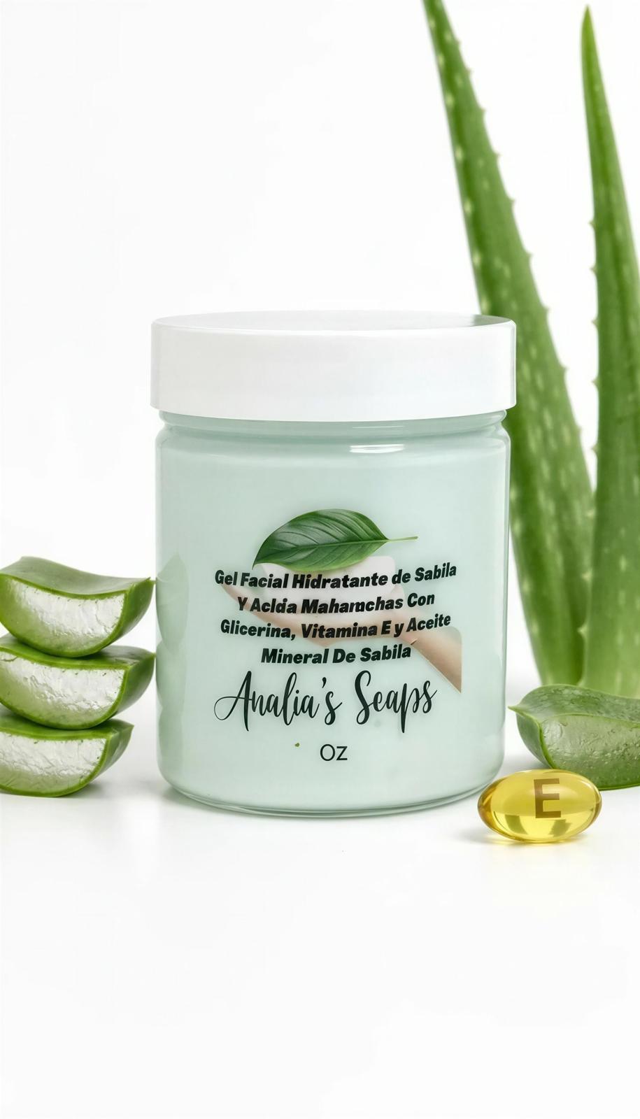 Gel Hidratante de Sábila, Ácido Hialurónico y Aceite Mineral de Sábila